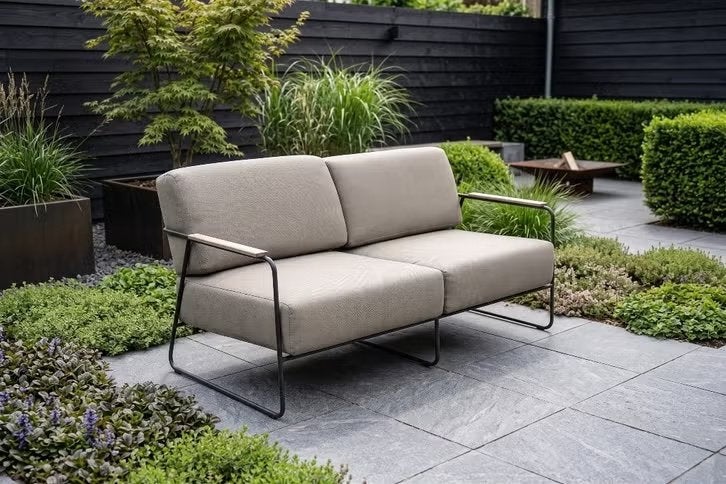 Outlet | Luxe Loungebank | 4 Seasons Outdoor | All-Weather |, Aluminium, Zo goed als nieuw, Loungeset, Bank