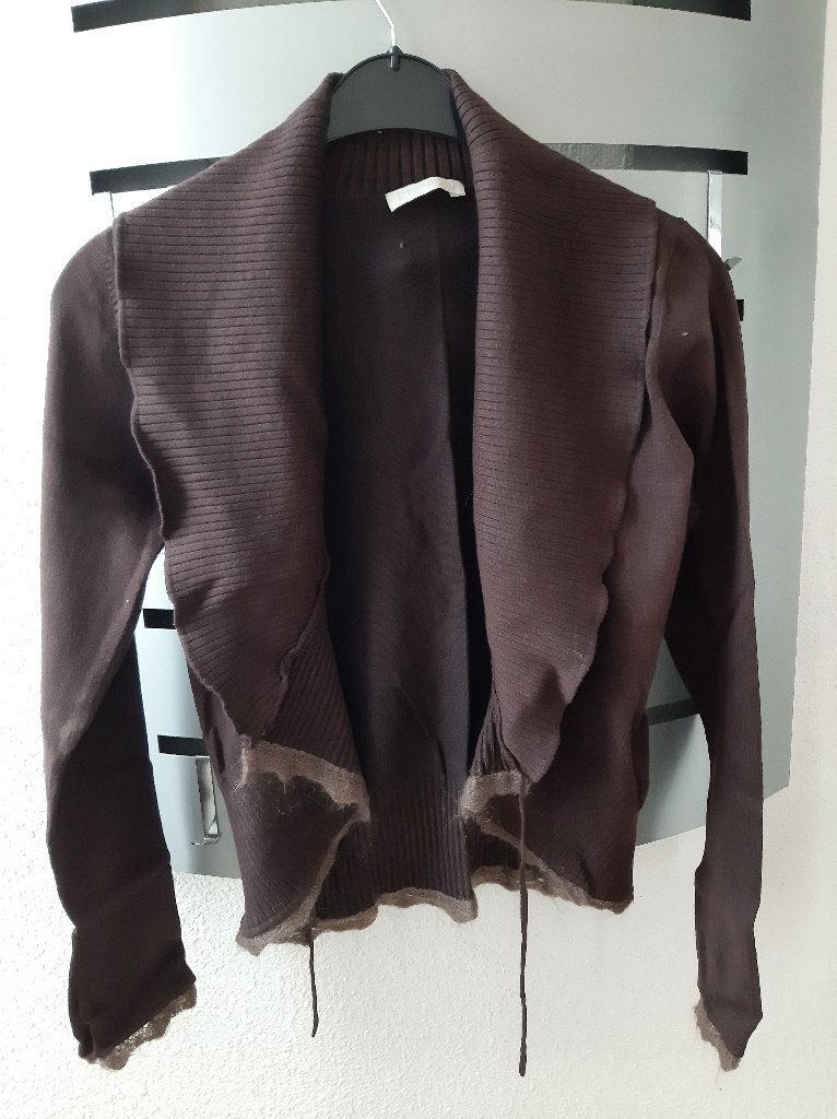 Promod Dames Vest, maat S., Bruin, Maat 36 (S), Gedragen, Promod