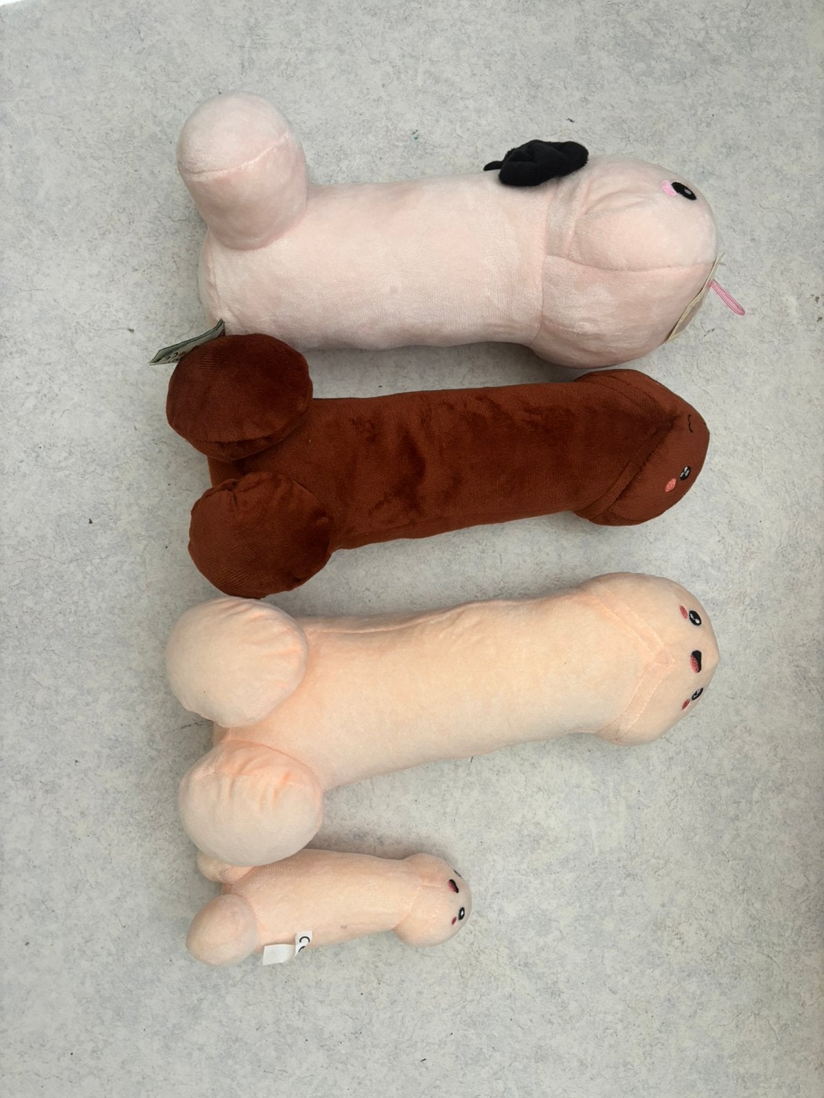 4 piemel knuffels waarvan 1 mini, Ophalen of Verzenden, Nieuw