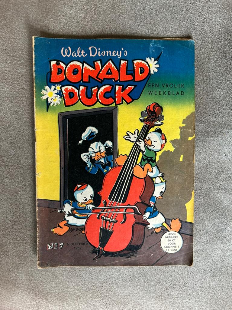 Donald duck 1952 1e druk nr 7, Eén stripboek, Ophalen of Verzenden, Zo goed als nieuw