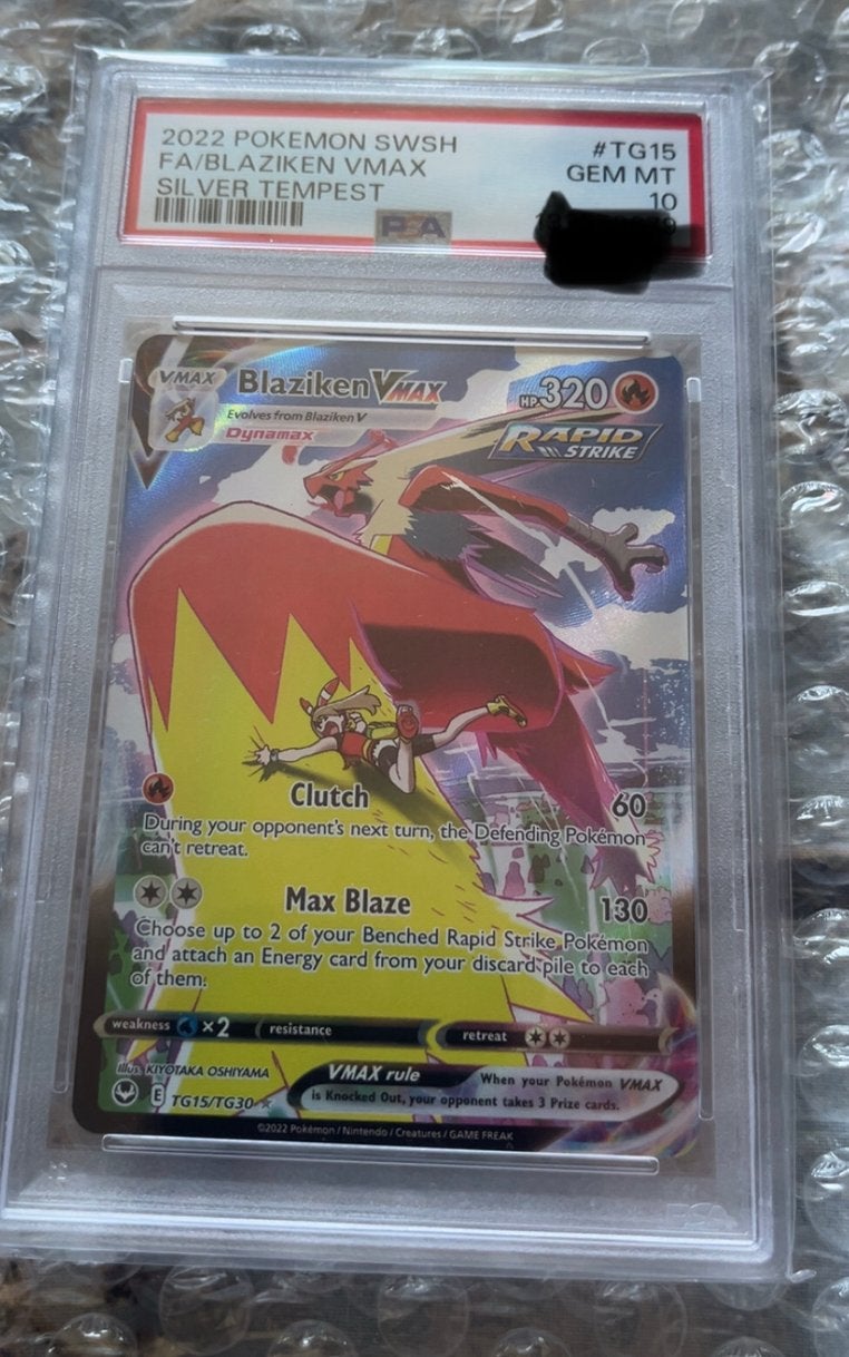 Blaziken VMAX PSA 10 Silver Tempest *GRADED*, Hobby en Vrije tijd, Verzamelkaartspellen | Pokémon, Ophalen of Verzenden, Zo goed als nieuw