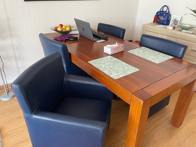 Eetkamer tafel, Huis en Inrichting, Ophalen, Gebruikt, 50 tot 100 cm, Vijf personen of meer