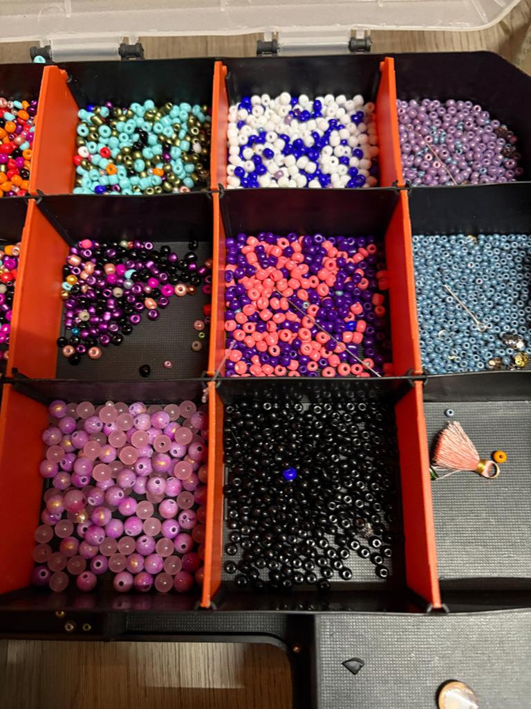 Grote collectie diverse kralen voor sieraden maken, Ophalen, Gebruikt, Kraal