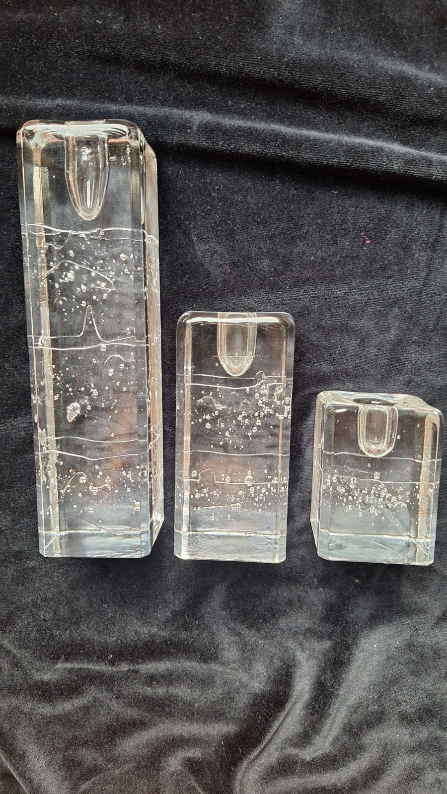 Timo Sarpaneva Archipelago kandelaar kaarsenhouder glas, Huis en Inrichting, Gebruikt, Ophalen of Verzenden, Glas, Kandelaar