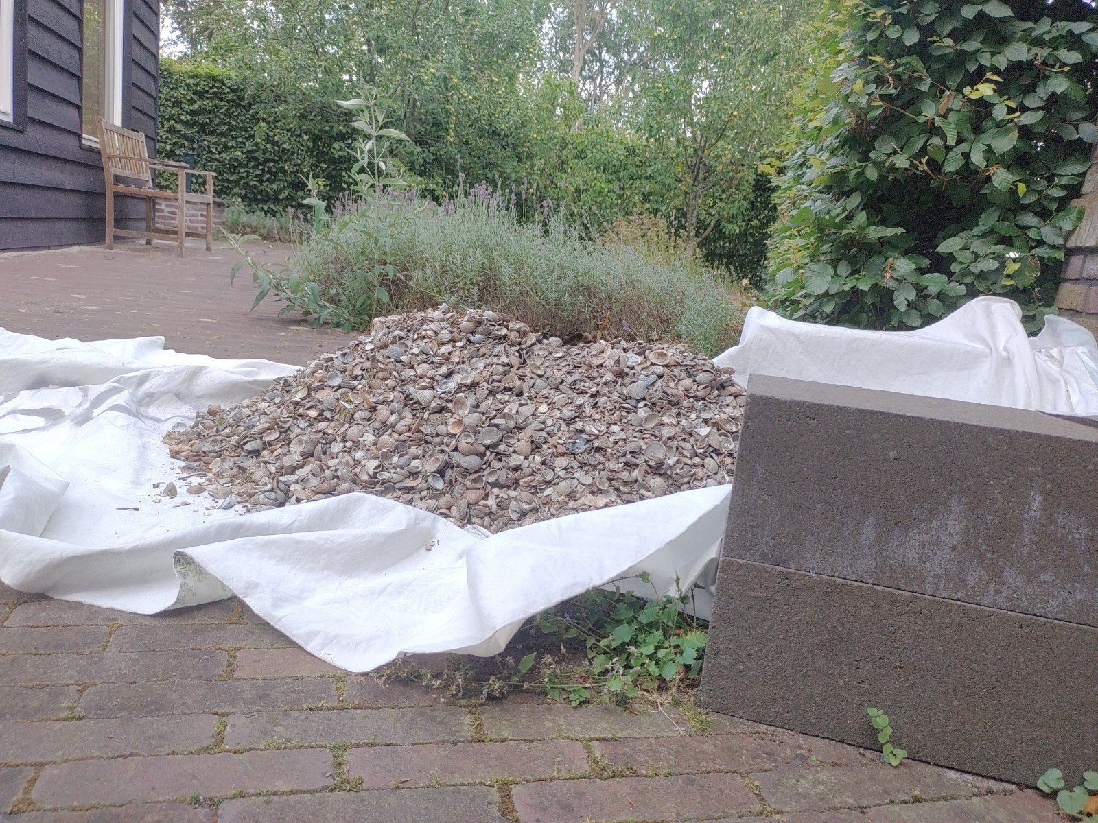 Schelpen, Ophalen, Gebruikt