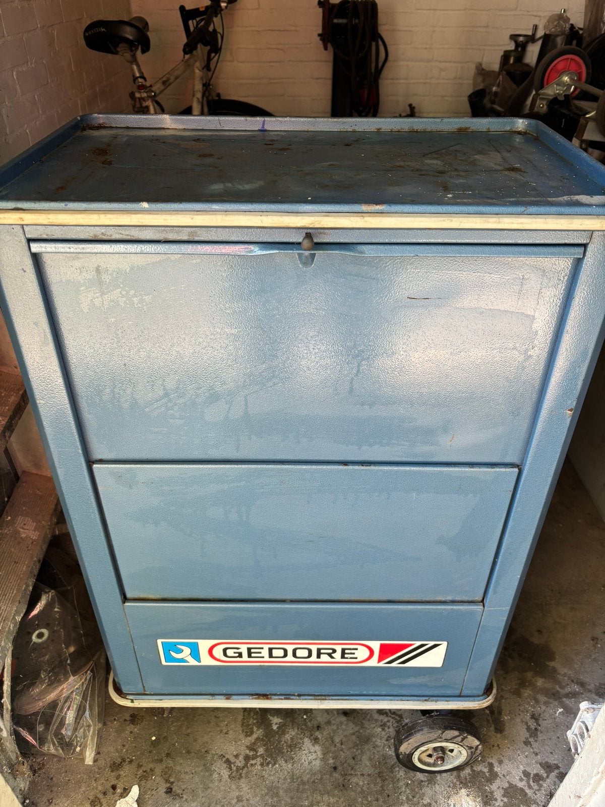 Gedore gereedschapwagen/gereedschapkar/trolly, Doe-het-zelf en Verbouw, Gereedschapskisten, Ophalen, Gebruikt