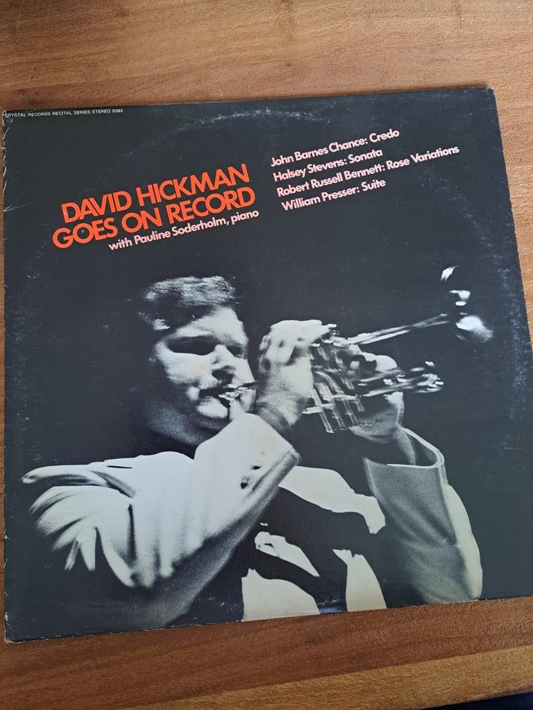 David Hickman Goes On Record - Klassiek Trompet Album, Ophalen of Verzenden, Gebruikt, 12 inch