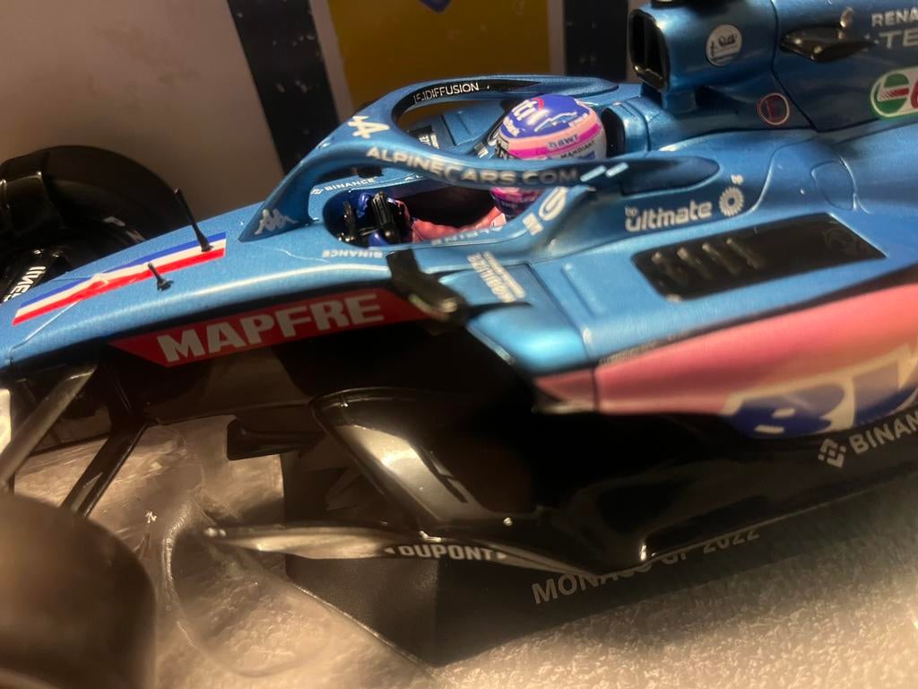 Fernando Alonso # 14 Alpine, Verzenden, Zo goed als nieuw, Auto's