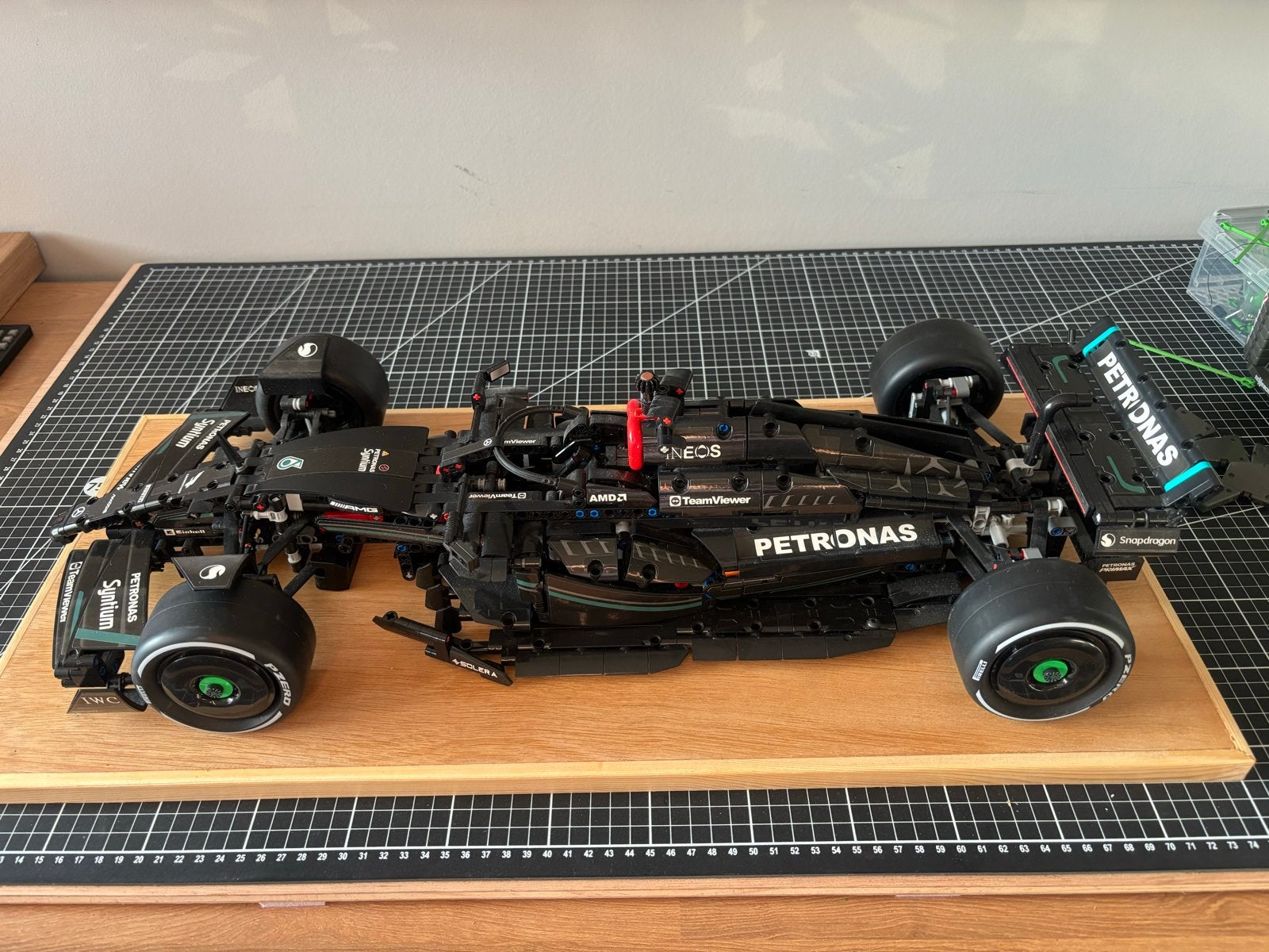Namaak LEGO Technic Mercedes F1 Auto met wandplank, Ophalen of Verzenden, Gebruikt, Overige merken