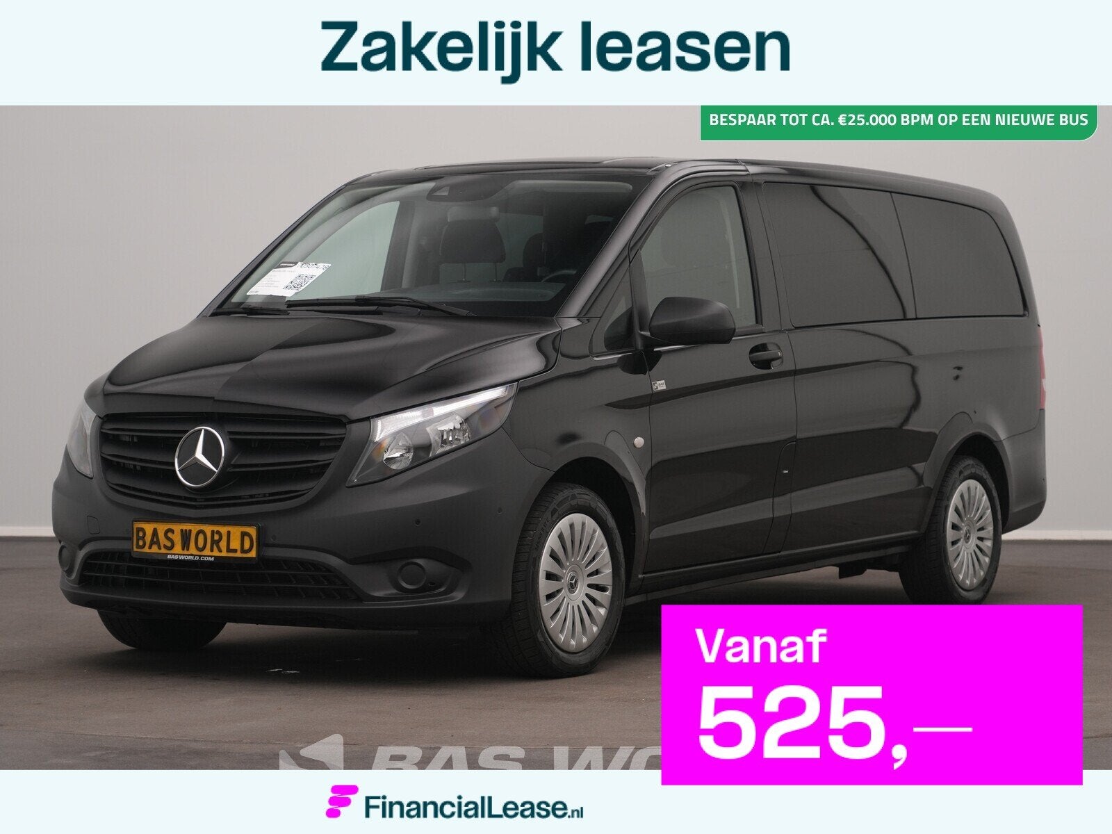 Mercedes Vito 116 CDI Ex. BTW/BPM Personenvervoer Automaat 9, Automaat, Stof, Gebruikt, Euro 6