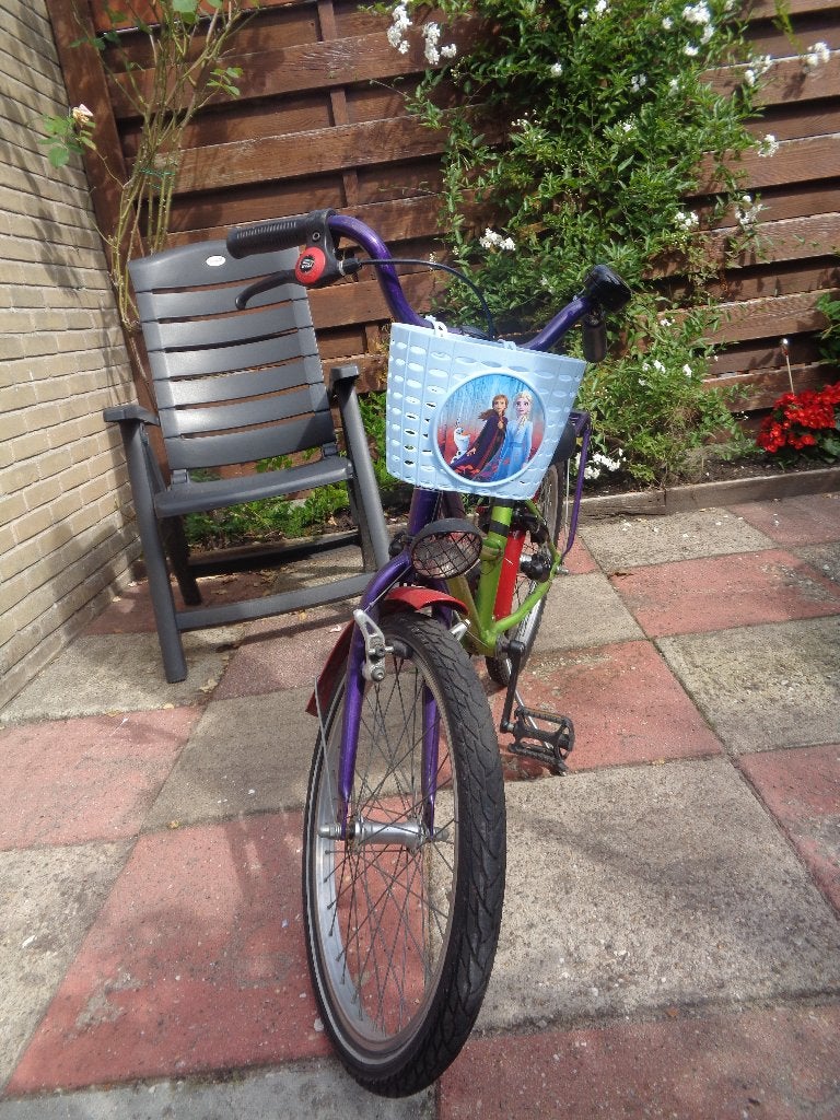 Meisjesfiets 20 inch, Terugtraprem, Gebruikt, Handrem, 20 inch
