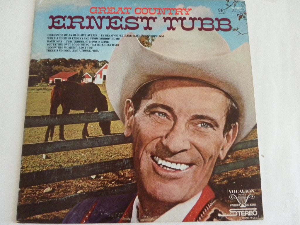 LP Ernest tubb - Great Country, LP, Gebruikt, Originele persing, Ophalen of Verzenden