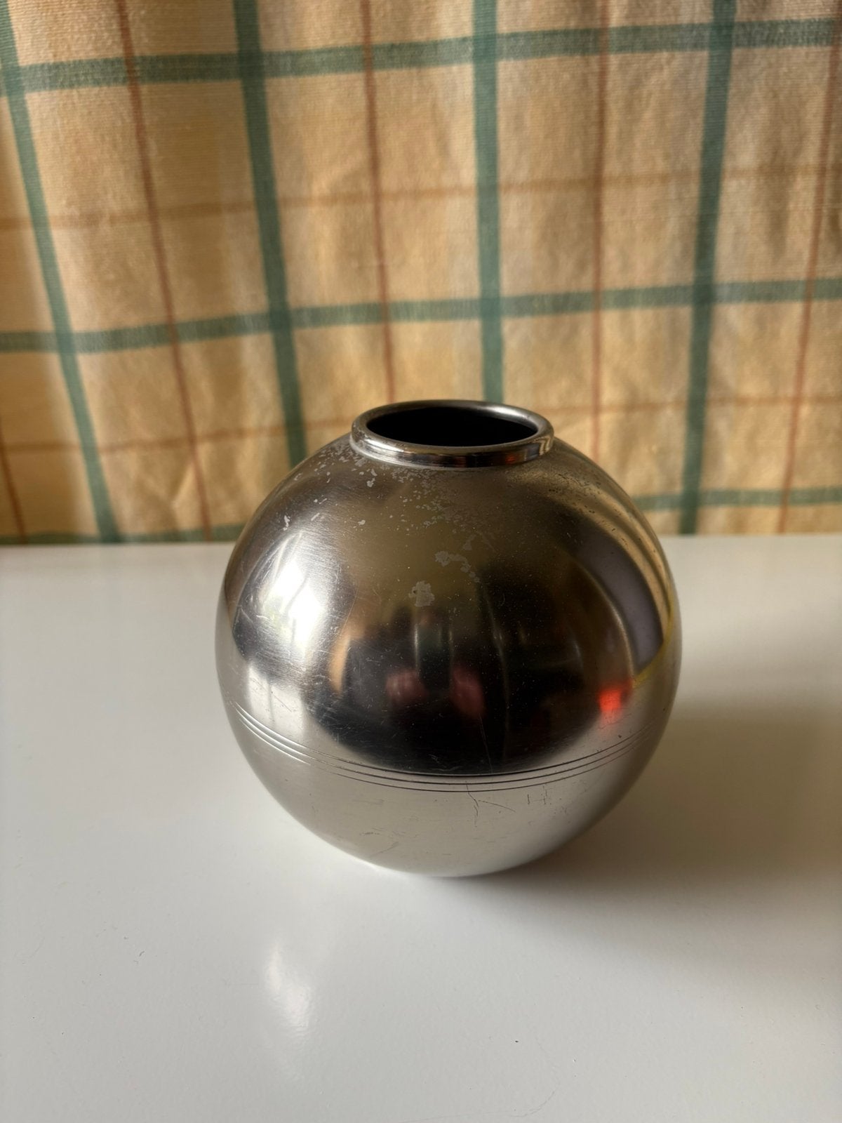 Tinnen bolvaas Metawa, Antiek en Kunst, Antiek | Tin, Ophalen of Verzenden