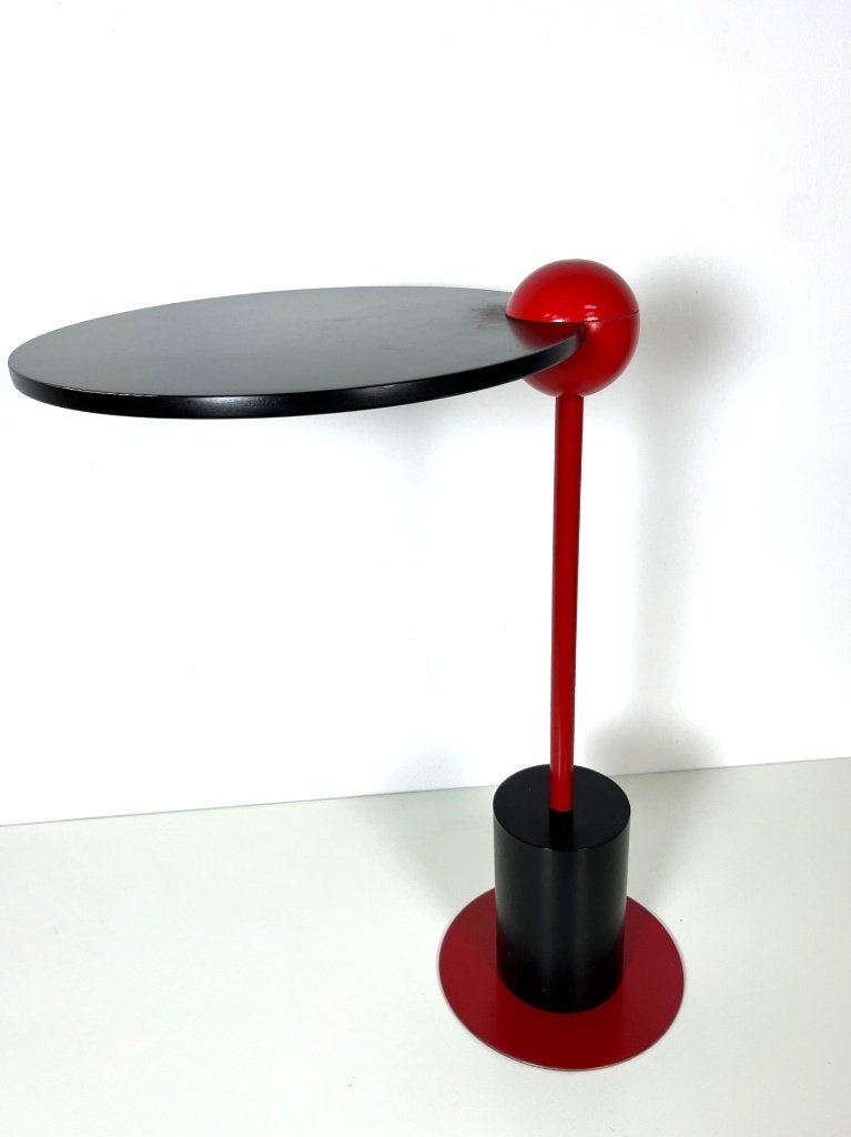 Postmodern tafeltje,Memphis-stijl ,Edward geluk,Arco,1980, Ophalen, 25 tot 50 cm, Rond, 50 tot 100 cm