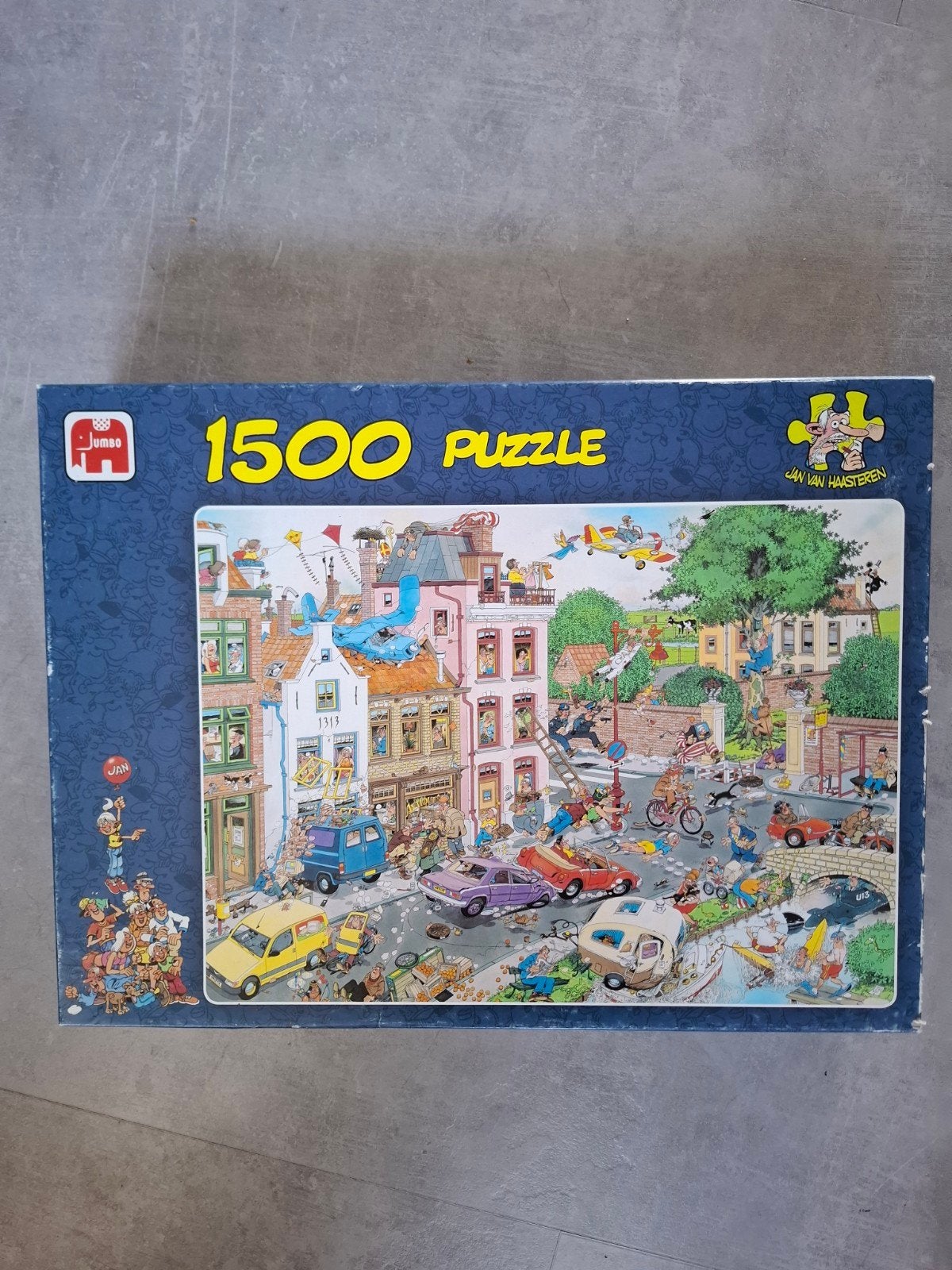 Jan van Haasteren puzzel 1500 stukjes - Vrijdag de 13e, Ophalen, 500 t/m 1500 stukjes, Gebruikt, Legpuzzel