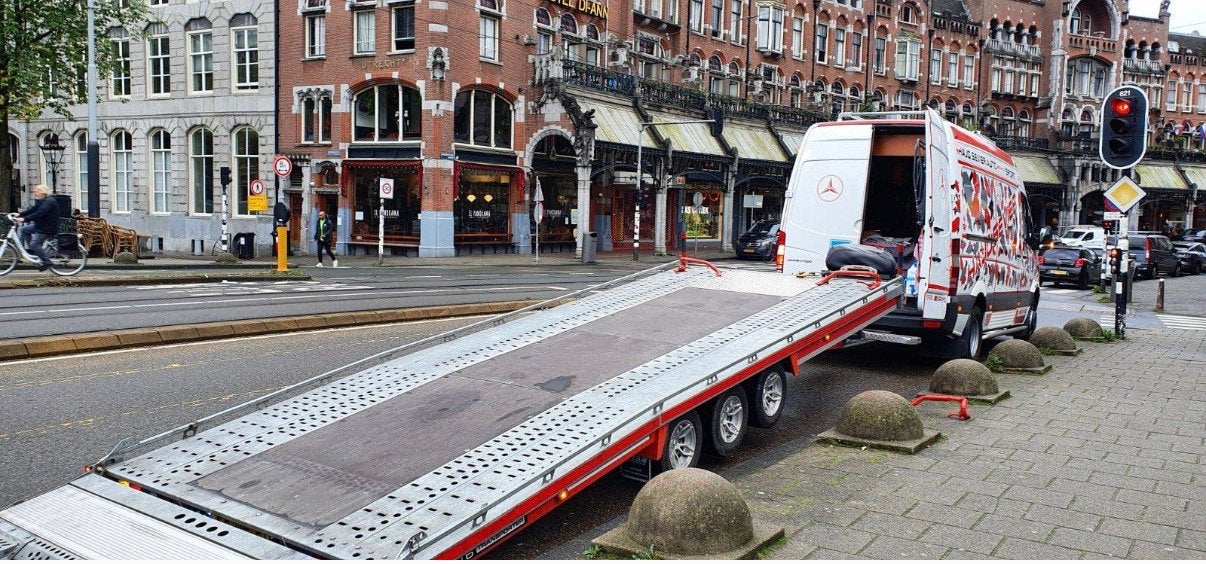 Brian james Auto trailer 3500 kg te huur kantelbaar, Ophalen