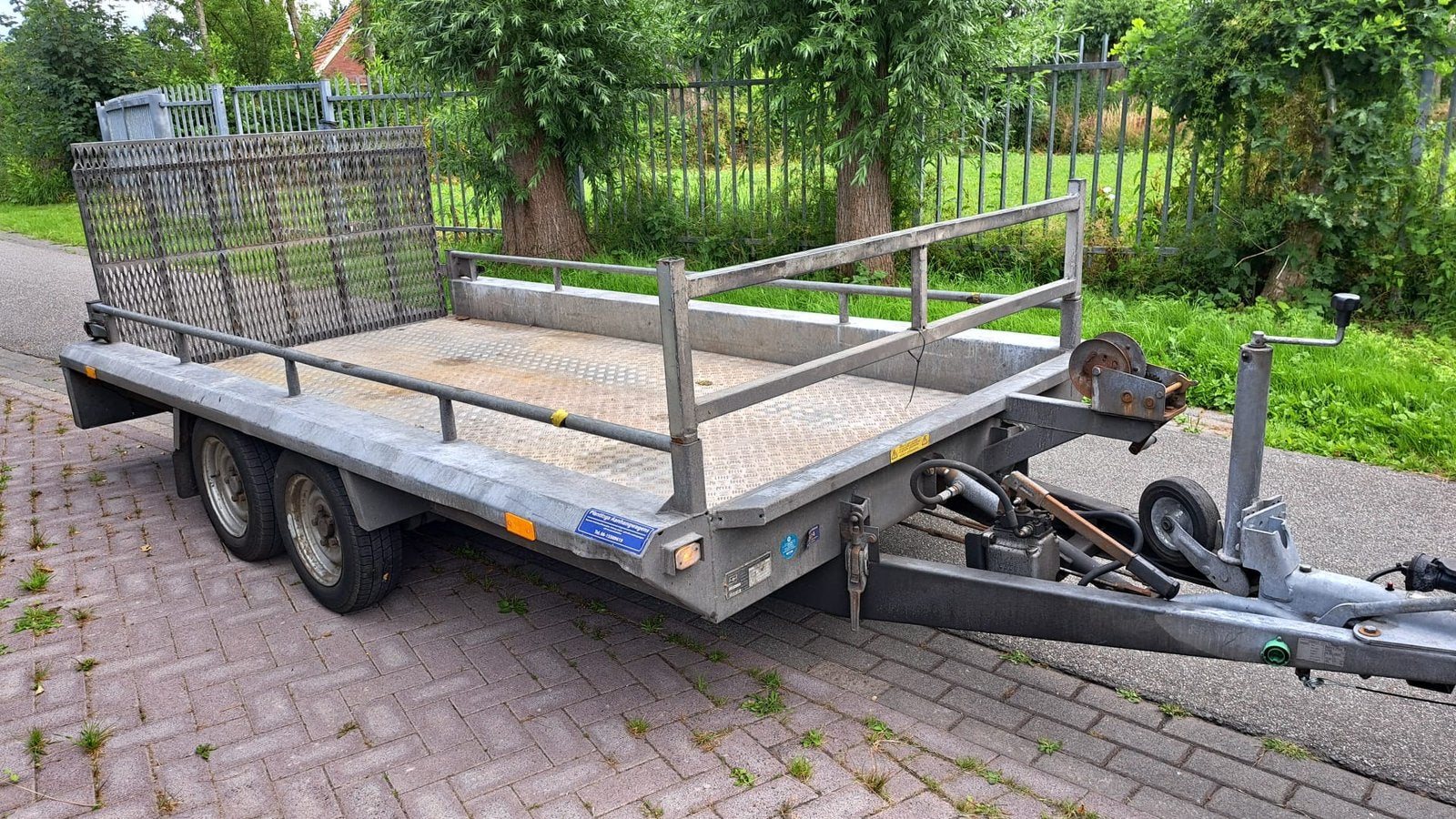 Hapert kantelbare machinetransporter !!, Ophalen of Verzenden, Zo goed als nieuw
