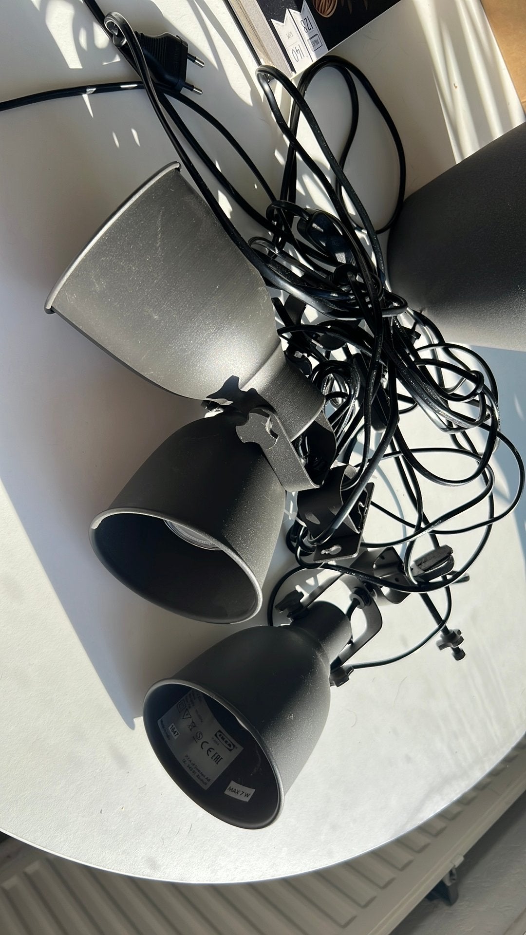 3x Ikea Hektar wandlamp GRATIS, Ophalen, Zo goed als nieuw