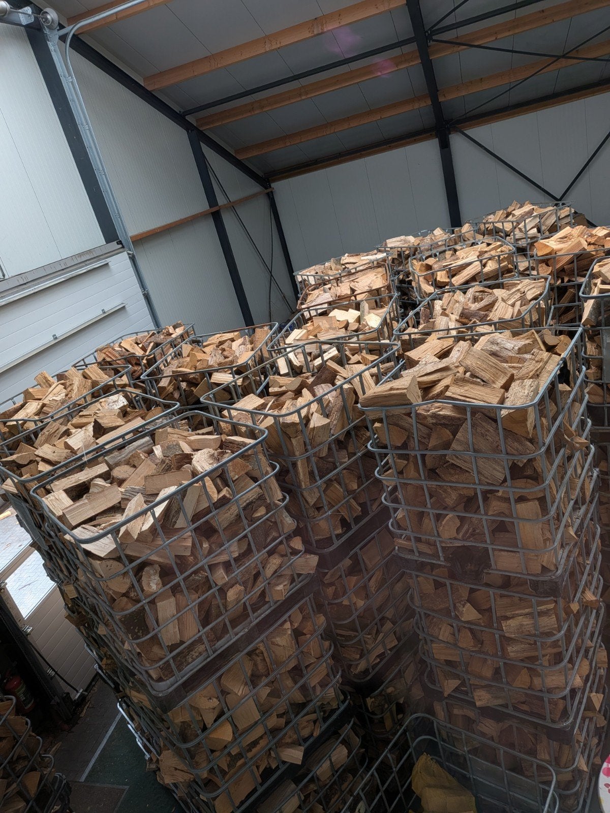 SUPER DROOG BERKHOUT KLEINE STUKKEN €116,50 PER KUUB, 3 tot 6 m³, Ophalen, Berkenhout, Blokken