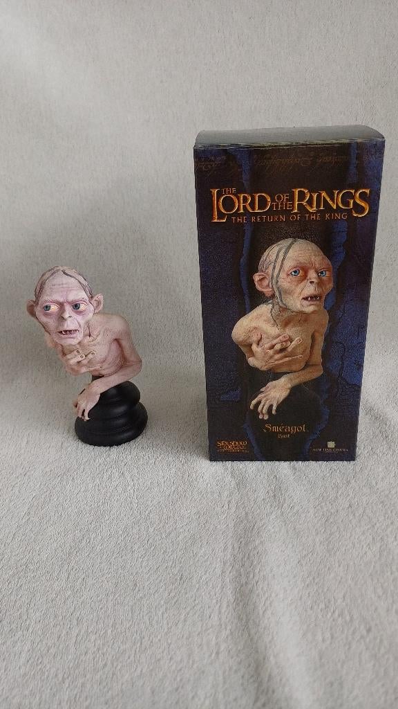 WETA/Sideshow LOTR Bust Smeagol, Ophalen of Verzenden, Zo goed als nieuw, Beeldje of Buste