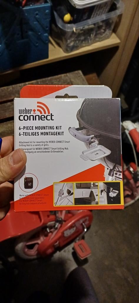 ×3 Weber Connect 6-delige montagekit voor Smart Grilling Hub, Tuin en Terras, Ophalen of Verzenden, Nieuw, Weber