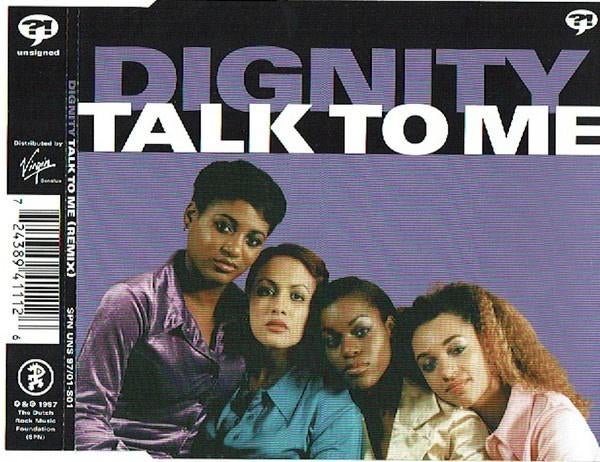 DIGNITY CD SINGLE TALK TO ME + EDSILIA ROMBLEY, Ophalen of Verzenden, Zo goed als nieuw, Pop