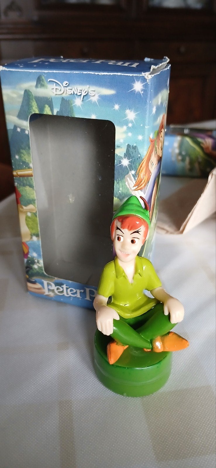 peter pan poppetje, Verzamelen, Ophalen, Peter Pan of Pinokkio, Gebruikt, Beeldje of Figuurtje