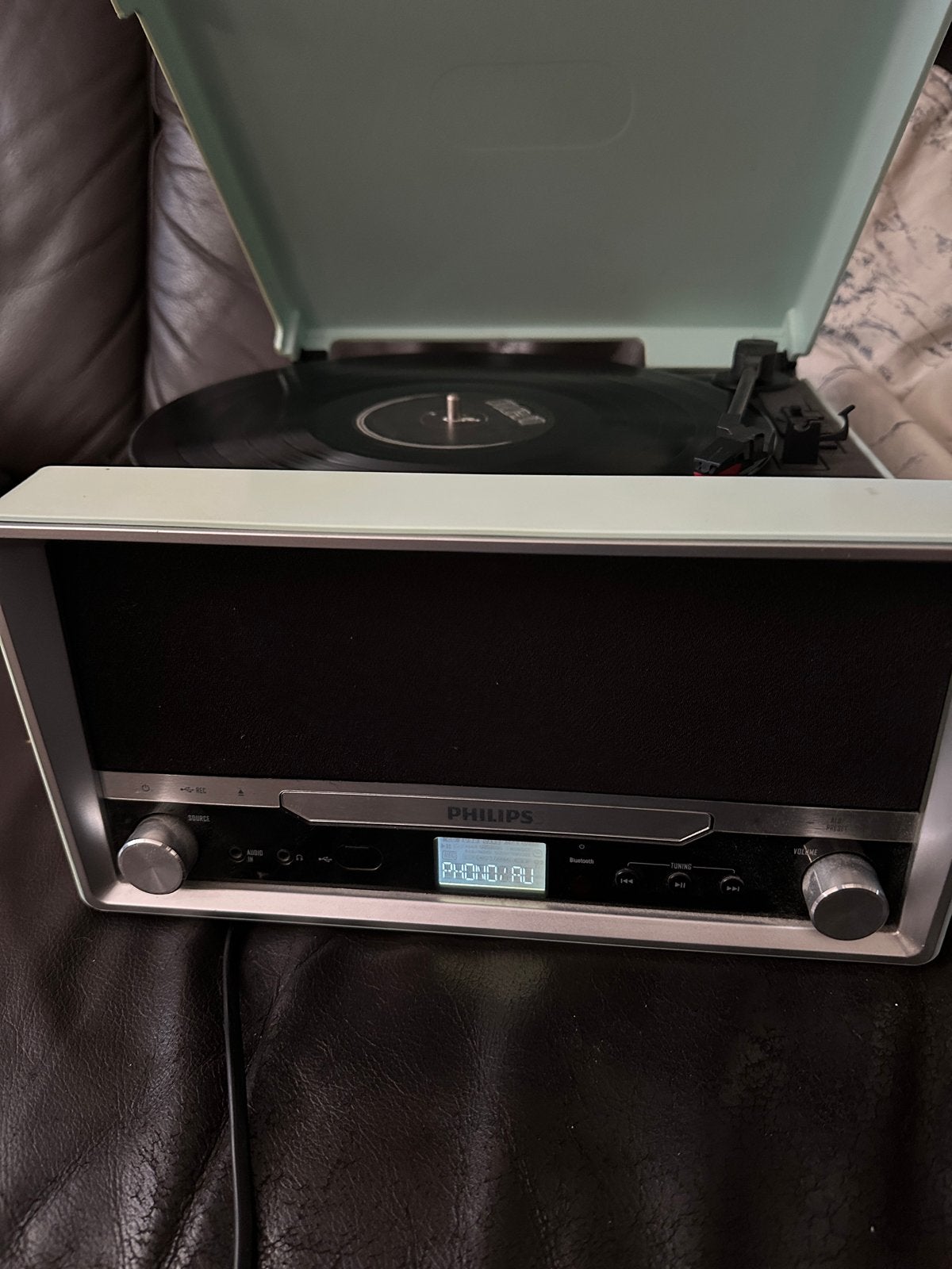 Philips OTT2000 Platenspeler met Bluetooth, Radio, CD, Ophalen of Verzenden, Gebruikt, Platenspeler, Philips