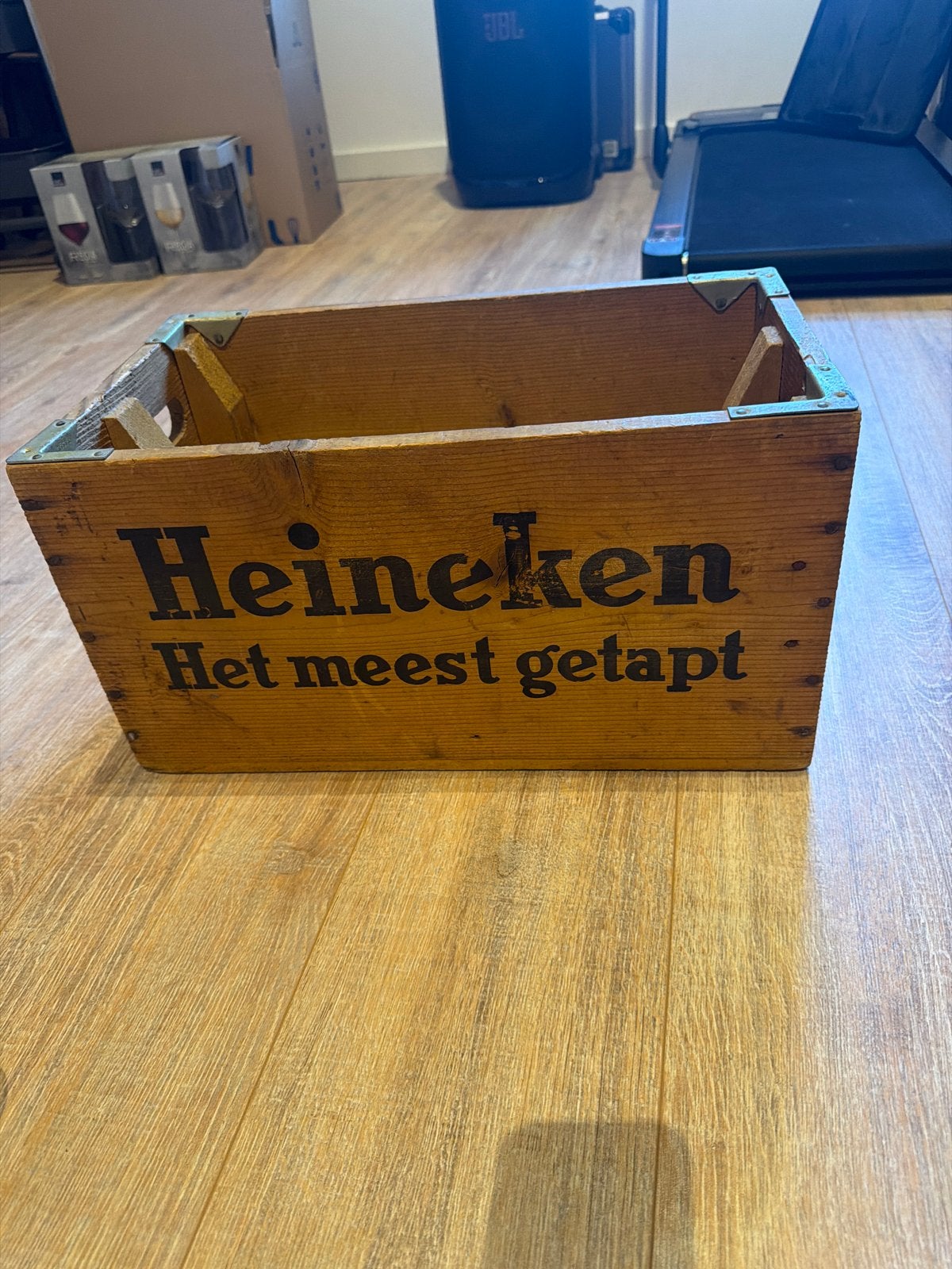 Vintage Heineken Bierkrat - Houten Kist, Ophalen of Verzenden, Gebruikt