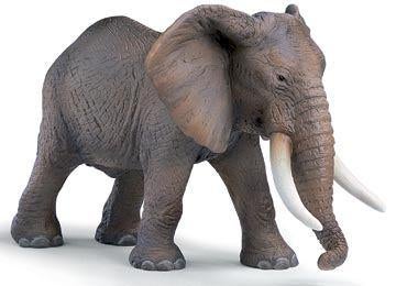 Schleich 14341 afr olifant, dierfiguur, Ophalen of Verzenden, Gebruikt, Wild dier, Beeldje of Figuurtje