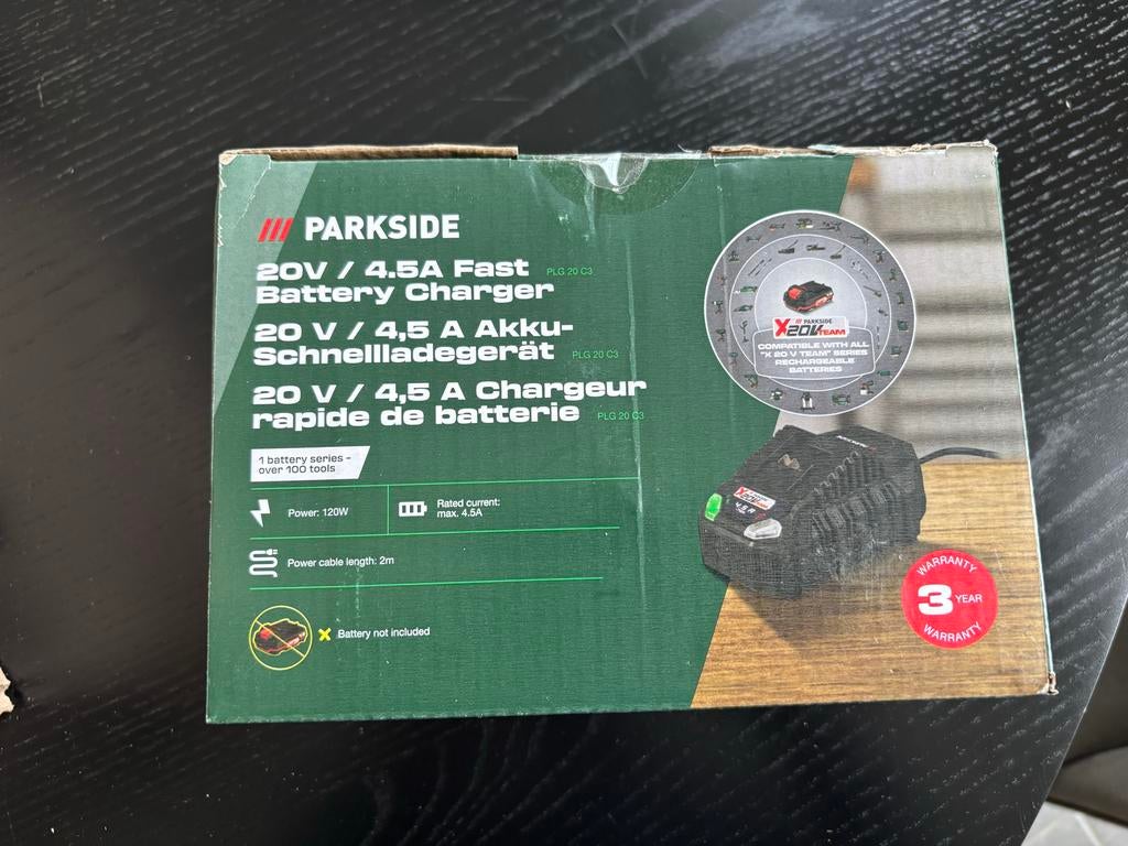 Parkside 20V/4.5A Snellaadapparaat - Nieuw (4 stuks), Ophalen of Verzenden, Nieuw
