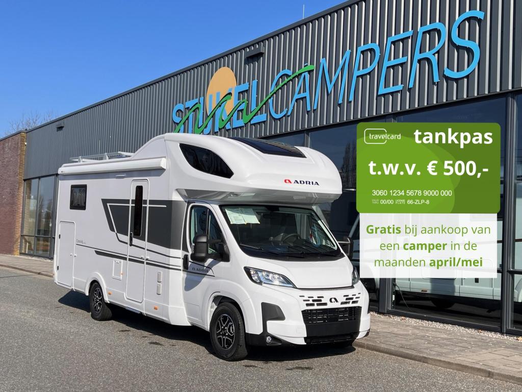 Adria Coral XL 660 SL AUTOMAAT, Caravans en Kamperen, Campers, Automaat, Alkoof, Fiat, Bedrijf