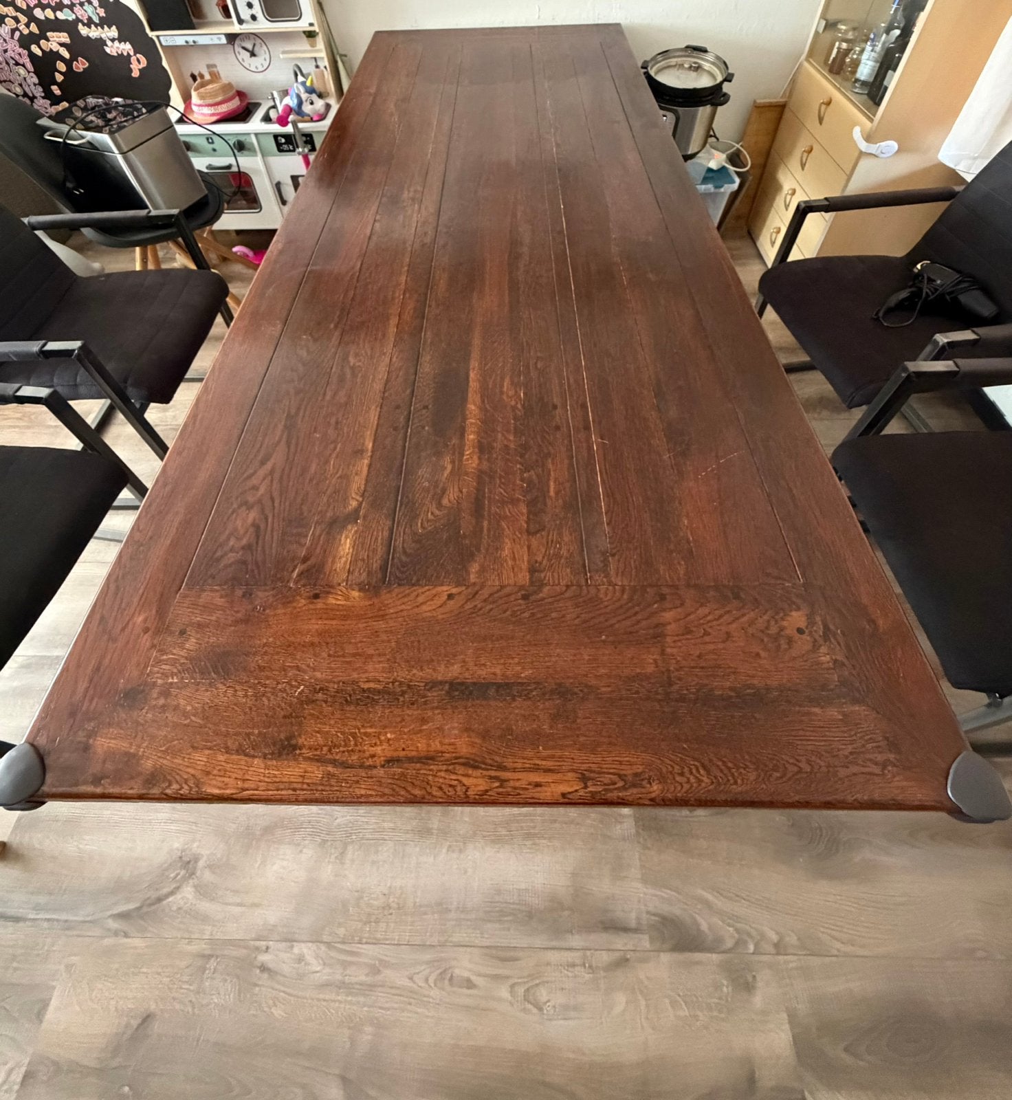 Eettafel gratis ophalen, Huis en Inrichting, Ophalen, 200 cm of meer, 50 tot 100 cm, Zo goed als nieuw
