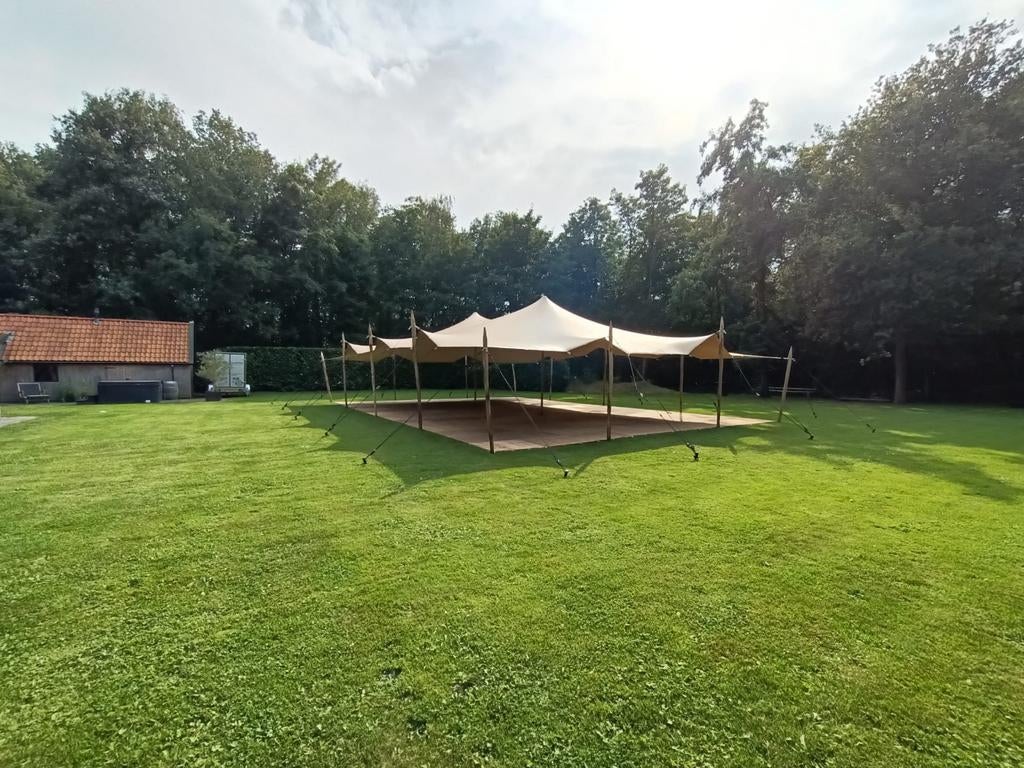 Stretchtent 10*7,5, Tuin en Terras, Partytenten, Ophalen of Verzenden, 8 meter of meer, 6 meter of meer
