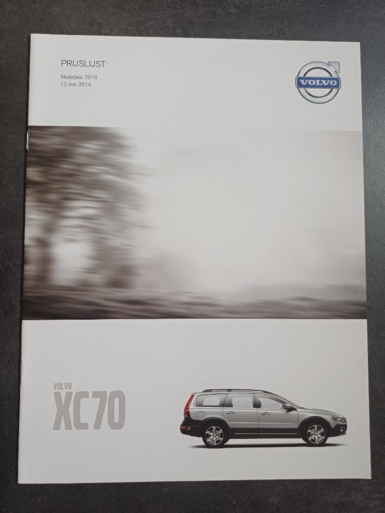 Volvo XC70 prijslijst/brochure, Boeken, Auto's | Folders en Tijdschriften, Ophalen of Verzenden, Zo goed als nieuw, Volvo