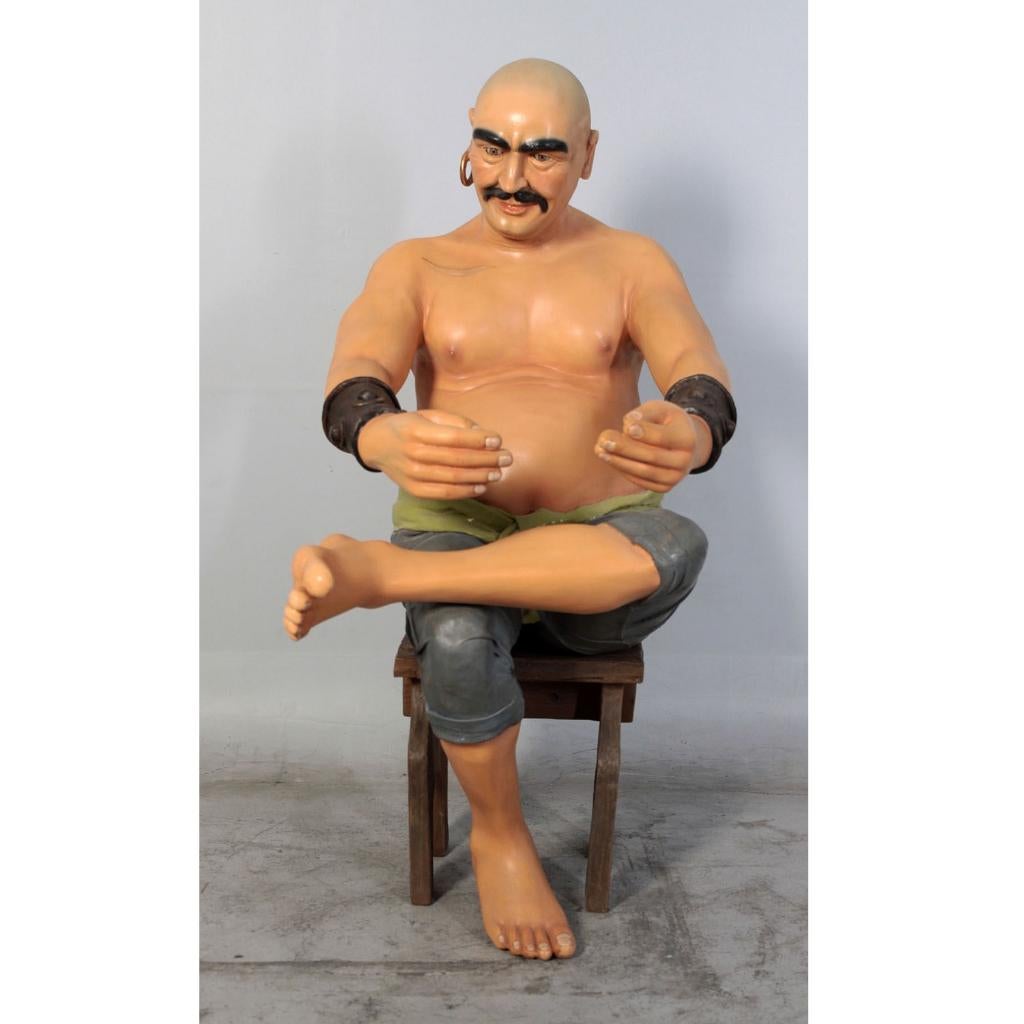Piraat Moreno 123 cm - piratenbeeld polyester, Verzamelen, Beelden en Beeldjes, Ophalen, Nieuw