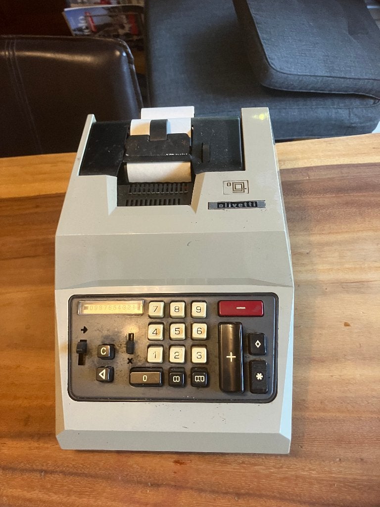 Olivetti rekenmachine, Ophalen of Verzenden