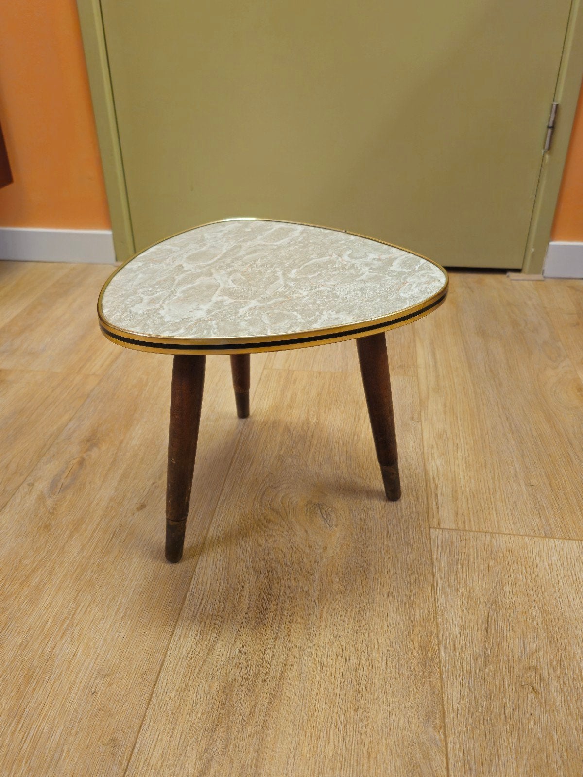 Vintage Plantentafeltje Tafeltje Bijzettafeltje Tafel Marmer, Gebruikt, Ophalen of Verzenden, Nvt, Nvt