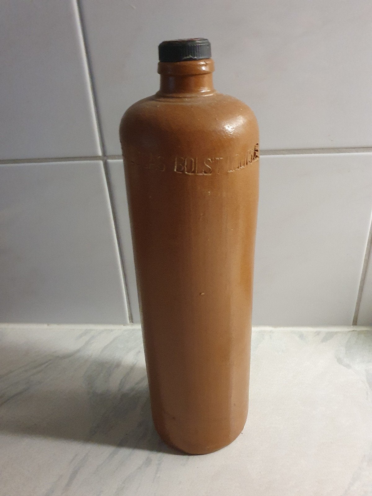 Kruik met dop, Erven Lucas Bols, 't Lootsje, 1 liter, Ophalen of Verzenden