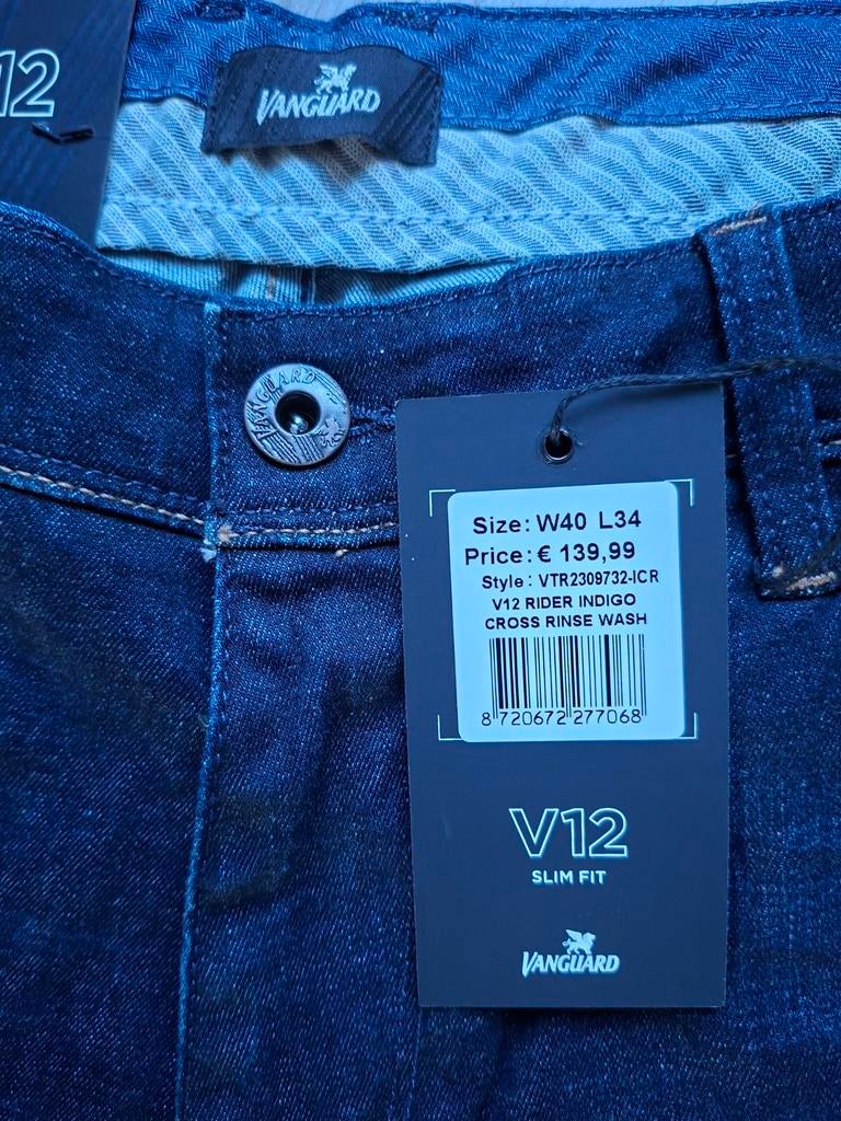 VANGUARD V12 slimfit jeans W40 L34, Blauw, Nieuw, Ophalen of Verzenden, Vanguard