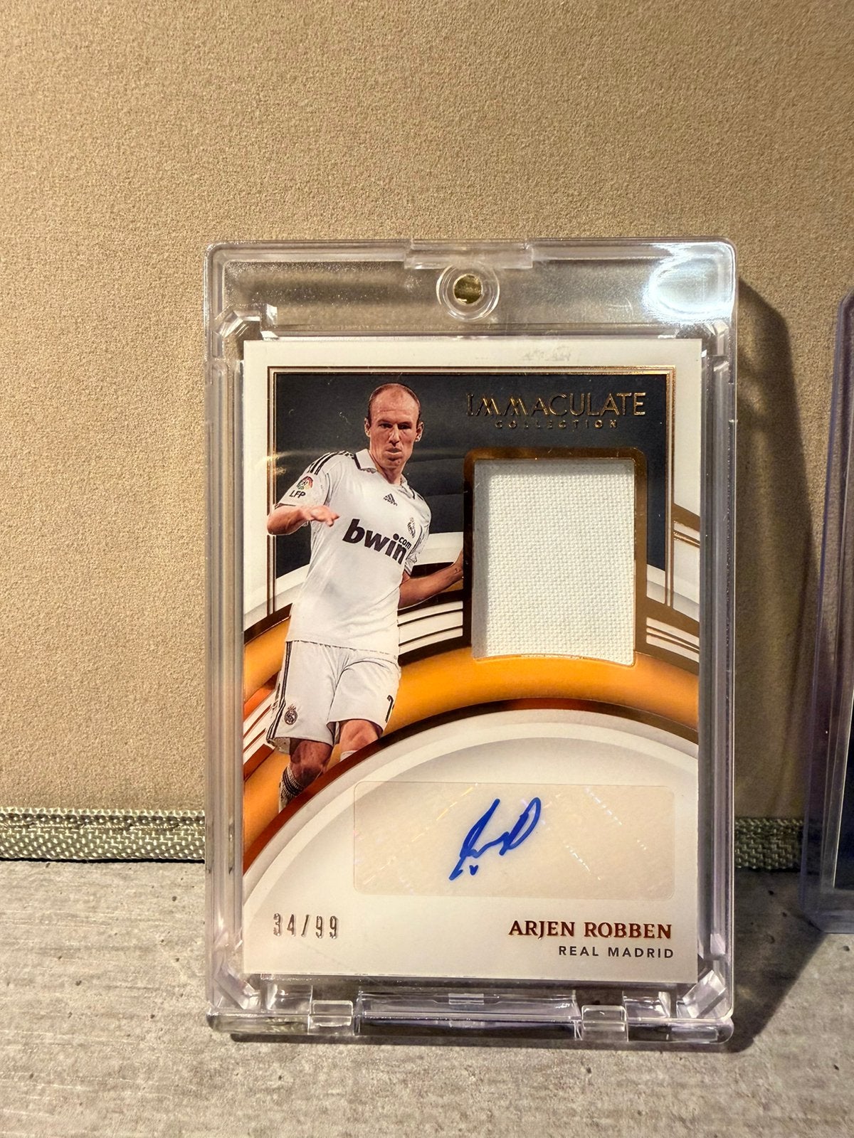 Immaculate patch autograph Arjen Robben /99, Ophalen of Verzenden, Zo goed als nieuw