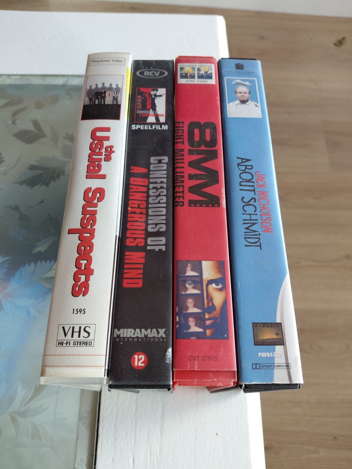 Kavel 4x VHS FilmClub Ex-Rental Big Box o.a. Usual Suspects., Gebruikt, Vanaf 16 jaar, Ex-rental, Overige genres