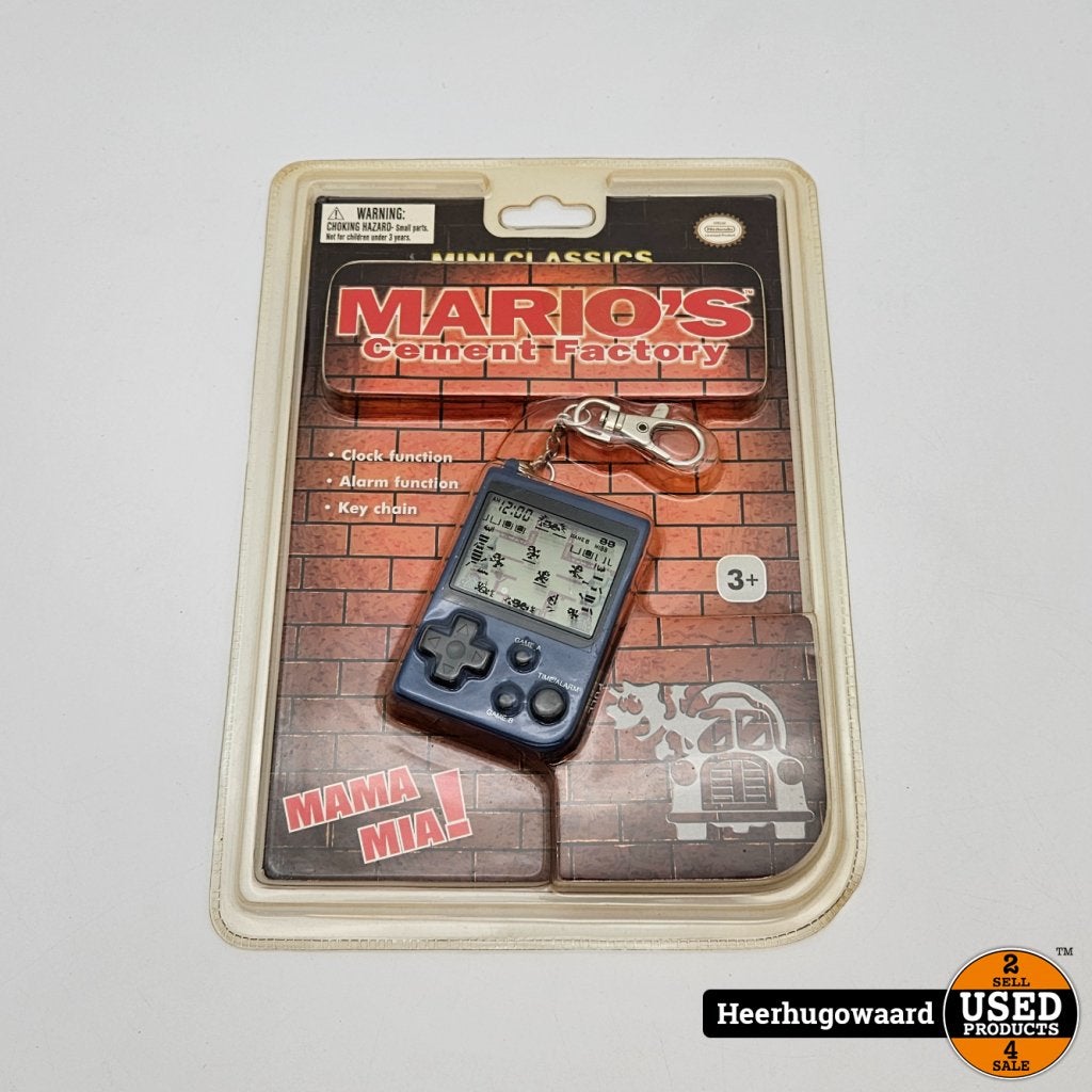 Nintendo Mario's Cement Factory Key Chain Nieuw in Doos, Nintendo, Gebruikt, Support@nintendo.com, 11-1 Hokotate-cho, Kamitoba, Minami-ku
Kyoto 601-8501
Japan