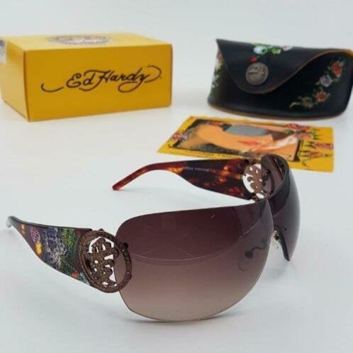 Zonnebril Ed Hardy EHS-024 Tortoise 115 - Beyonce 2, Overige merken, Zonnebril, Overige kleuren, Nieuw