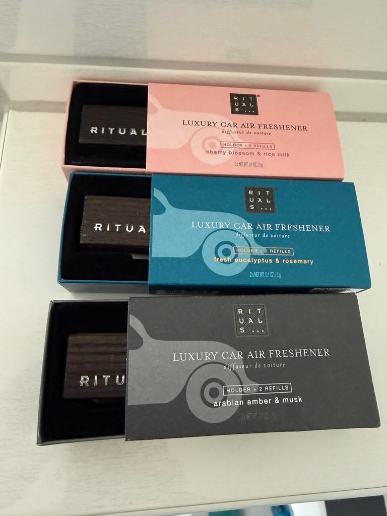 Rituals Auto Parfum Houder + 2 Vullingen - Diverse Geuren, Ophalen of Verzenden, Nieuw