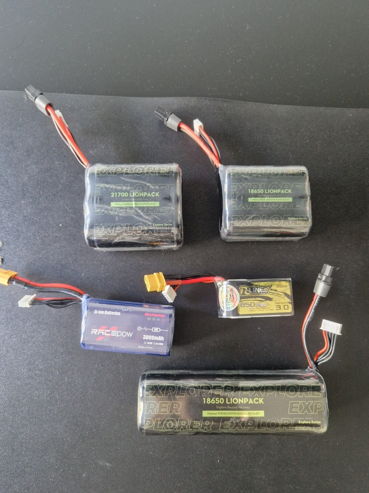 Diverse LiPo en Li-ion accu's voor RC en FPV, Ophalen of Verzenden, Gebruikt, Oplaadbaar
