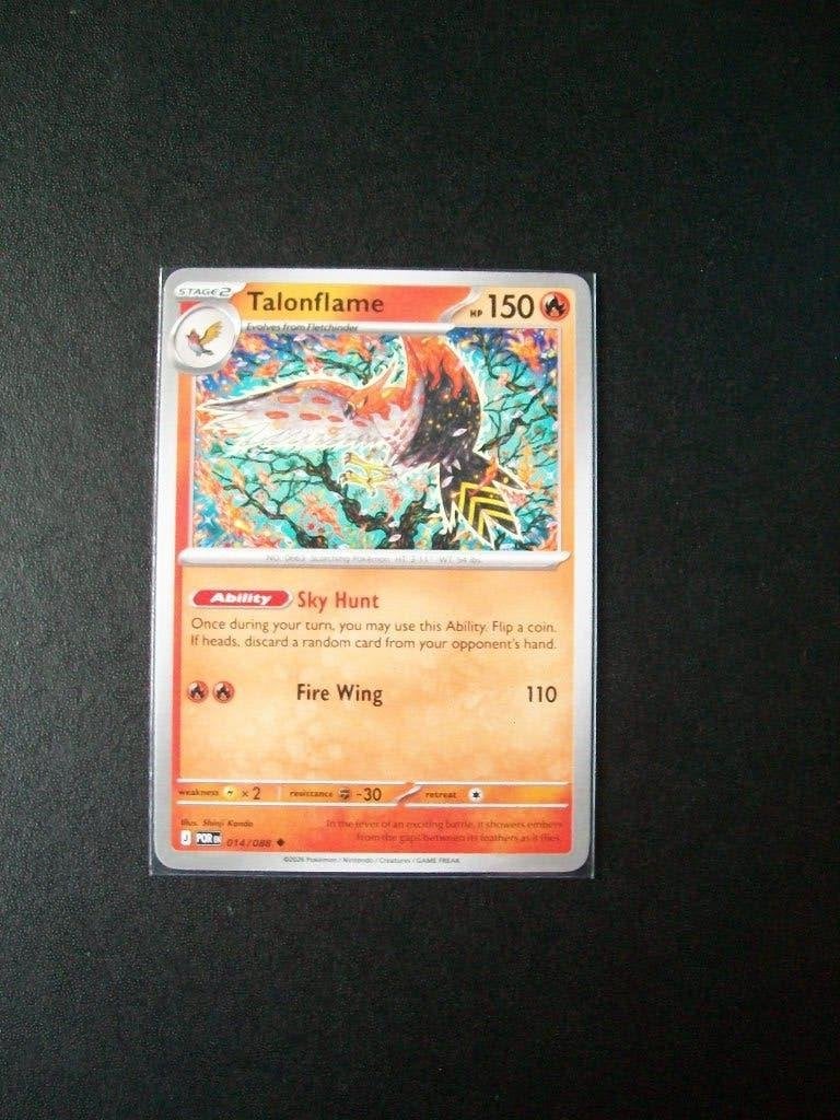 3508. Nieuwe Pokemon Kaart TALONFLAME HP 150 (014/088), Verzenden, Nieuw, Losse kaart
