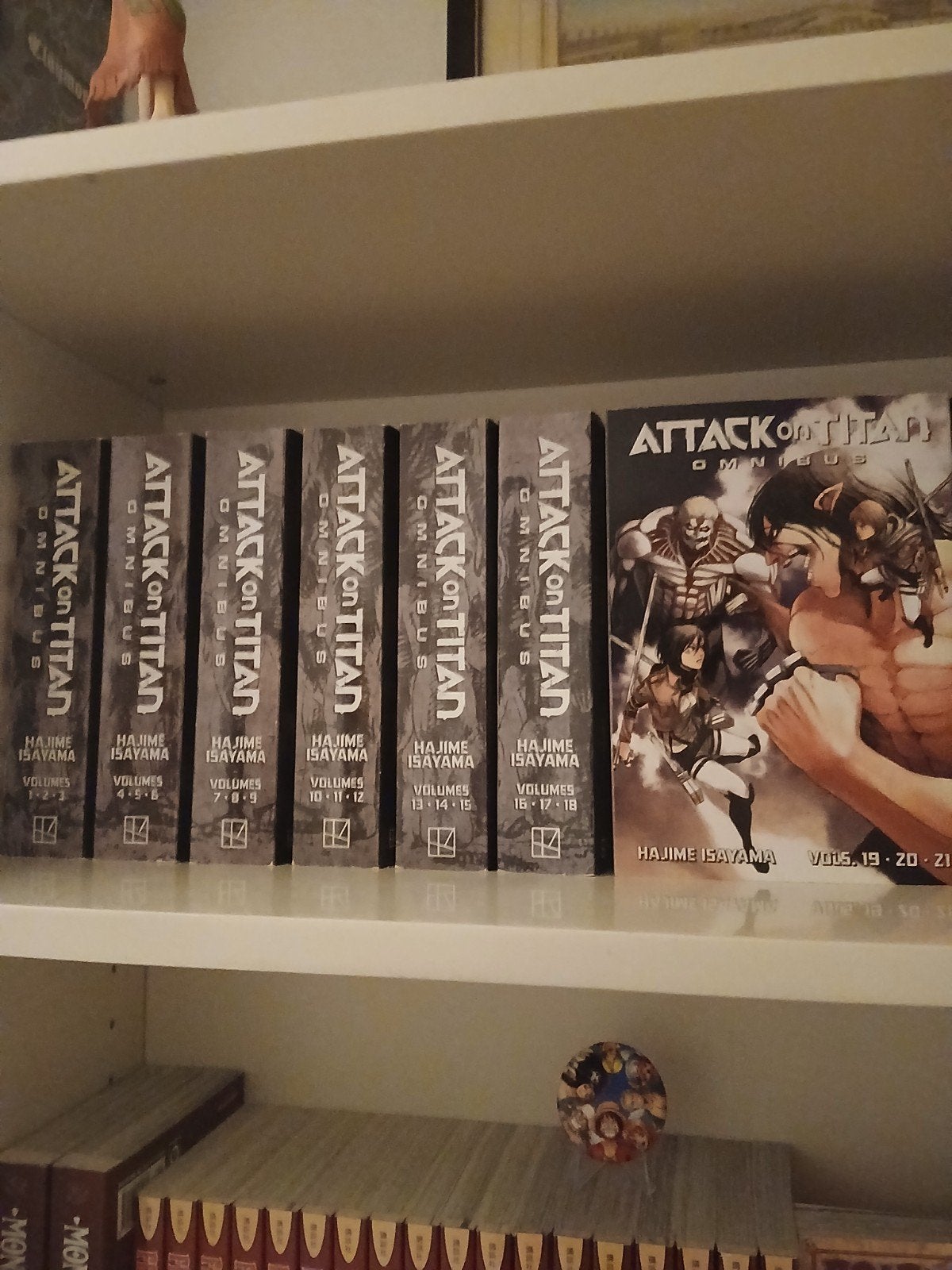 Attack on Titan manga omnibus volumes 1-21, Ophalen of Verzenden, Zo goed als nieuw, Japan (Manga)