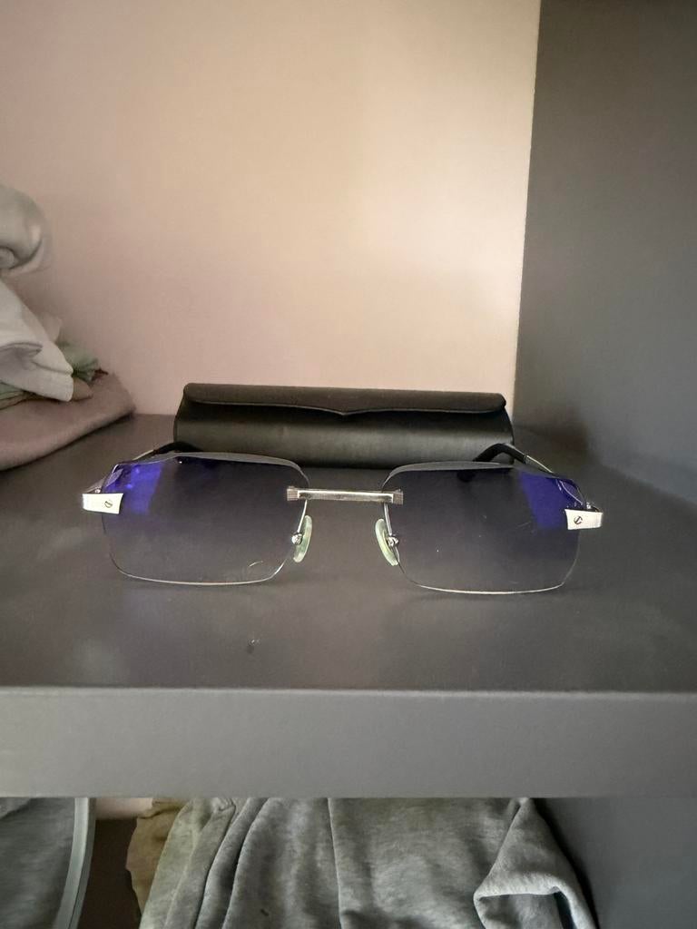 Cartier santos Bril, Overige merken, Blauw, Ophalen of Verzenden, Zo goed als nieuw
