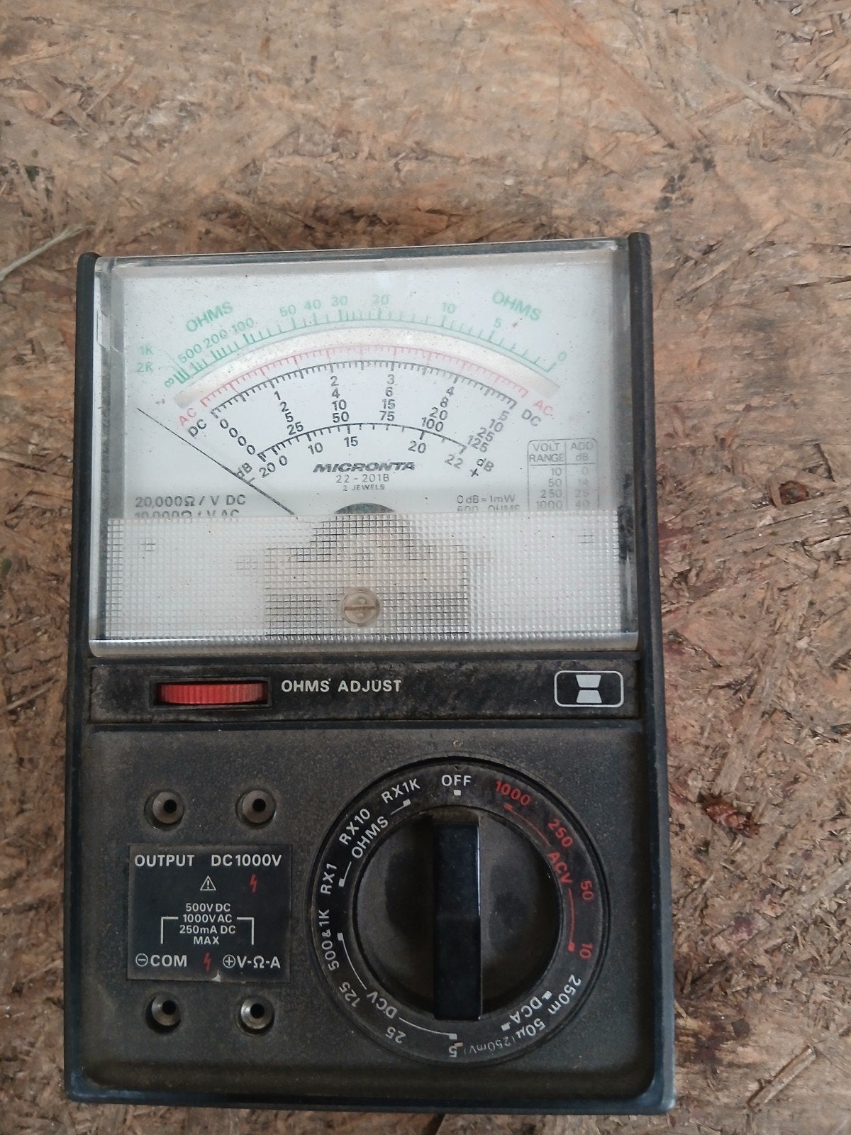 Micronta Multimeter 22-201B - Analoge Meter, Gebruikt, Info@radioshack.com, Multimeter, Micronta (for Radio Shack)